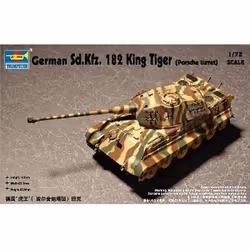 Char lourd Sd Kfz 182 KING TIGER allemand - TRUMPETER - Maquette de char militaire - Echelle 1/72