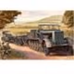 Porte-char Allemand Sd.Kfz.9 (18t) + remorque - TRUMPETER - Maquette 1/72
