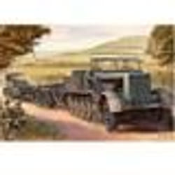 Porte-char Allemand Sd.Kfz.9 (18t) + remorque - TRUMPETER - Maquette 1/72
