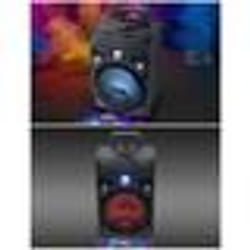 Enceinte portable Bluetooth - MARQUE - 150 W - Radio FM - Effets lumineux - 2 entrées micro