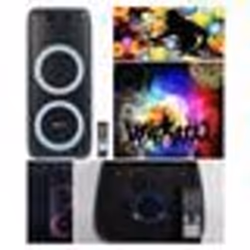 Enceinte Portable - PRO PARTY - Karaoke - Bluetooth - 100W - LED RGB