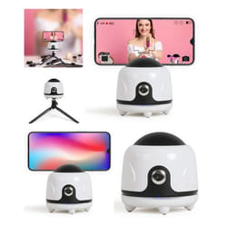 Support suivi INTELLIGENT AUTOMATIQUE  360° POUR SMARTPHONE sur trépied Idéal pour les vloggers ou vidéoconférence