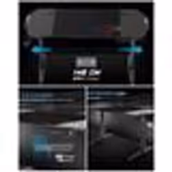 Bureau Gaming Motorisé LED RGB 140 x 60 Grand Bureau Gamer avec Plateau en BOIS Noir + LEDS RGB + Porte-gobelet +Support de c ...