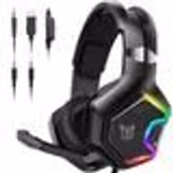 Casque gamer Casque Gaming lumineux avec micro Isolation de bruit ONIKUMA K18 Son Surround casque de jeu pour PC MAC PS4 Xbox