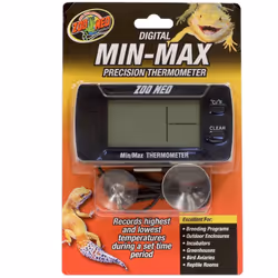 Thermomètre digital de précision mini maxi. TH-32 E. pour reptiles. Thermomètre digital de précision à large écran : - Affich ...
