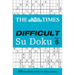 ISBN The Times Difficult Su Doku Book 6: 200 dreadfully tricky Su Doku puzzles livre