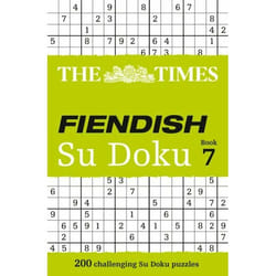 ISBN The Times Fiendish Su Doku Book 7: 200 challenging Su Doku puzzles livre