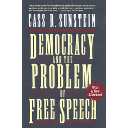 ISBN Democracy and the Problem of Free Speech Livre de poche