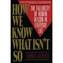 ISBN How We Know What Isn't So Livre de poche