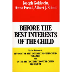 ISBN Before the Best Interests of the Child Livre de poche
