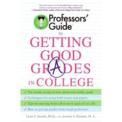 ISBN Professors' Guide(TM) to Getting Good Grades in College livre Livre de poche