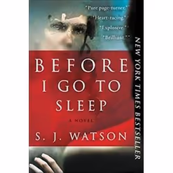 ISBN Before I Go to Sleep, Thrillers, Anglais, 360 pages