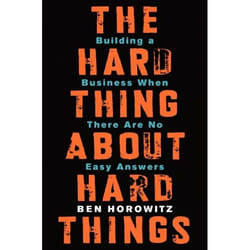 ISBN The Hard Thing About Hard Things livre Couverture rigide