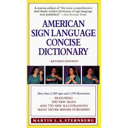 ISBN American Sign Language Concise Dictionary livre Livre de poche