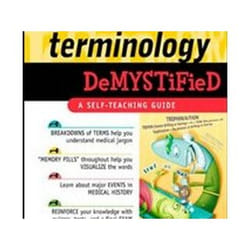 ISBN Medical Terminology Demystified livre Médical Anglais
