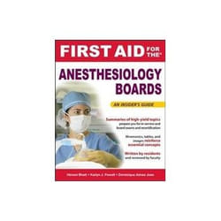 First Aid for the Anesthesia Boards