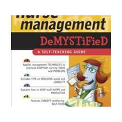 ISBN Nurse Management Demystified livre Médical Anglais