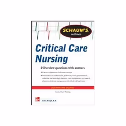 ISBN Schaum's Outline of Critical Care Nursing, Santé, esprit et corps, Anglais, 400 pages