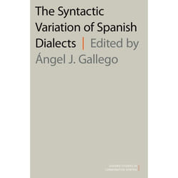 ISBN The Syntactic Variation of Spanish Dialects Couverture rigide