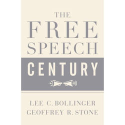 ISBN The Free Speech Century Couverture rigide