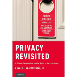 ISBN Privacy Revisited ( A Global Perspective on the Right to Be Left Alone ) livre