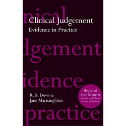 ISBN Clinical Judgement ( Evidence in Practice ) livre