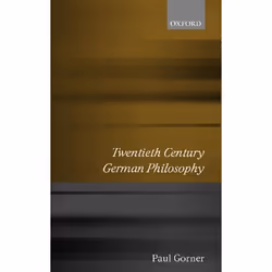 ISBN Twentieth Century German Philosophy, 236 pages