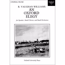 ISBN An Oxford Elegy, Ralph Vaughan Williams, unisexe, Oxford University Press, 28/08/1952, 25 min, 1 pièce(s)