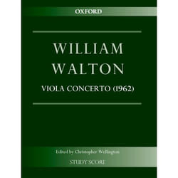 Concerto for Viola and Orchestra (1962): Study score (William Walton Edition) - [Version Originale]