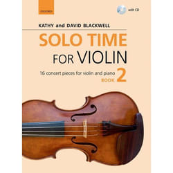 Solo Time for Violin Book 2 + CD: 16 concert pieces for violin and piano (Fiddle Time) - [Version Originale]