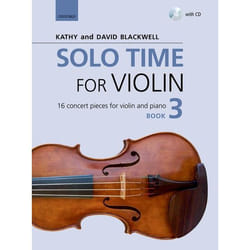 Solo Time for Violin Book 3 + CD: 16 concert pieces for violin and piano (Fiddle Time) - [Version Originale]