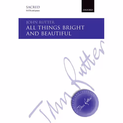 ISBN All things bright and beautiful, John Rutter, unisexe, Oxford University Press, 15/10/2015, 3 min, 1 pièce(s)