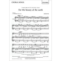 For the beauty of the earth: SA vocal score: SS (or SA) Vocal Score - [Version Originale]