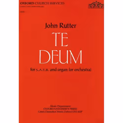 ISBN Te Deum, John Rutter, unisexe, Oxford University Press, 05/07/1990, 7 min, 1 pièce(s)