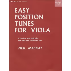 ISBN Easy Position Tunes for Viola, Neil Mackay, unisexe, Oxford University Press, 18/03/1965, 1 pièce(s)
