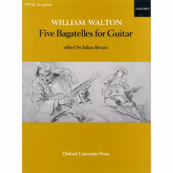 ISBN Five Bagatelles, William Walton, Julian Bream, unisexe, Oxford University Press, 26/09/1974, 13 min, 1 pièce(s)