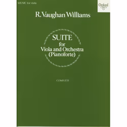 ISBN Suite for viola and orchestra (pianoforte), Ralph Vaughan Williams, unisexe, Oxford University Press, 04/05/1989, 23 min ...