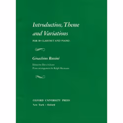 ISBN Introduction Theme and Variations, Gioachino Rossini, Ralph Hermann, unisexe, Oxford University Press, 31/12/1966, 1 piè ...