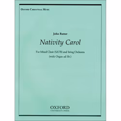 ISBN Nativity Carol, John Rutter, unisexe, Oxford University Press, 01/12/1983, 4,5 min, 1 pièce(s)