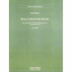 ISBN What sweeter music, John Rutter, unisexe, Oxford University Press, 30/11/1995, 4,5 min, 1 pièce(s)