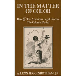ISBN In the Matter of Color ( Race and the American Legal Process. The Colonial Period ) Couverture rigide