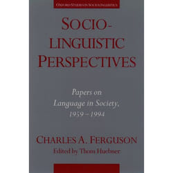 ISBN Sociolinguistic Perspectives ( Papers on Language in Society 1959-1994 ) Couverture rigide