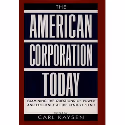 ISBN The American Corporation Today, Carl Kaysen, 512 pages, Anglais, Oxford University Press, 16/01/1997, unisexe