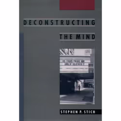 ISBN Deconstructing the Mind, Anglais, Couverture rigide, 232 pages