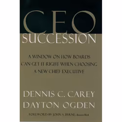 ISBN CEO Succession, Dennis C. Carey, Dayton Ogden, Judith A. Roland, 224 pages, Anglais, Oxford University Press, 11/05/2000 ...