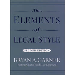 ISBN The Elements of Legal Style livre
