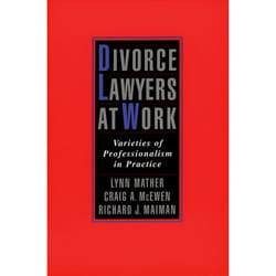 ISBN Divorce Lawyers at Work ( Varieties of Professionalism in Practice ) Couverture rigide