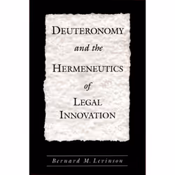ISBN Deuteronomy and the Hermeneutics of Legal Innovation, Anglais, Couverture rigide, 224 pages