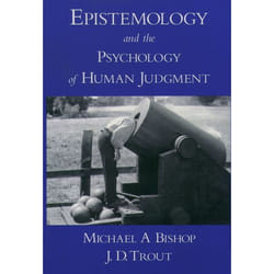 ISBN Epistemology and the Psychology of Human Judgment Couverture rigide