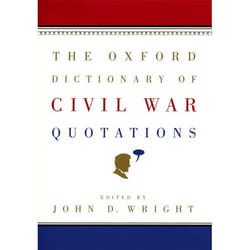 ISBN The Oxford Dictionary of Civil War Quotations livre